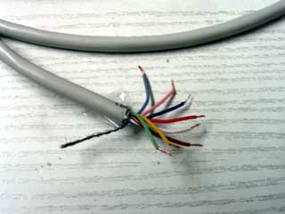 Figura 3. Cable preparado para soldar