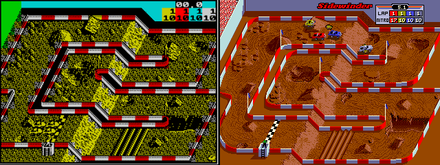 Comparación Spectrum vs Arcade: colorido de los 4x4